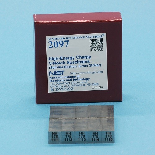SRM 2097 - 高能Charpy V-缺口標本(自驗證，8毫米射手)