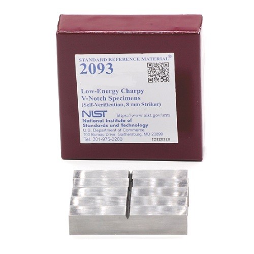 SRM 2093 - 低能量Charpy V-缺口樣本(自驗證，8毫米射手)